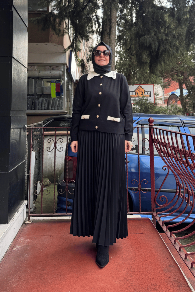 Ghisa Triko Hırka Siyah 5KOBHRK3048
