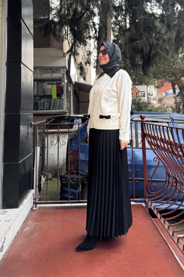 Ghisa Triko Hırka Ekru 5KOBHRK3048