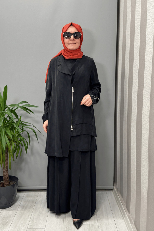 Misswhence İpek Üçlü Takım Siyah 37205