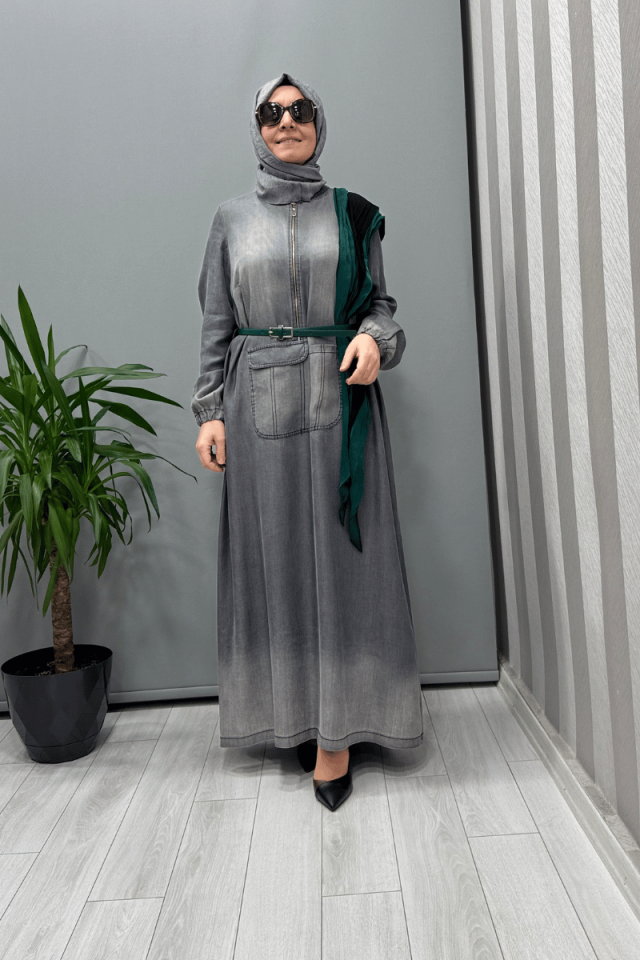 Misswhence Tencel Kot Elbise Siyah 37804