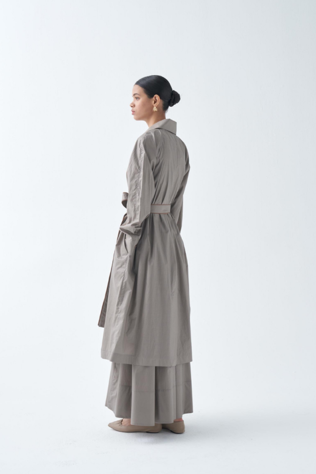 QOOQ Keti Trench Mink 24SS610