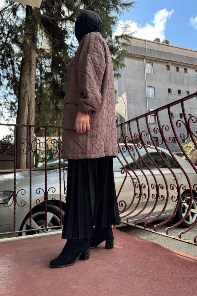 İnvee Kapitone Mont Kahve 6913