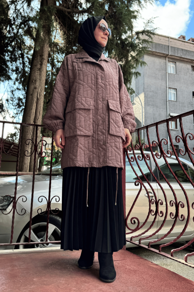 İnvee Kapitone Mont Kahve 6913
