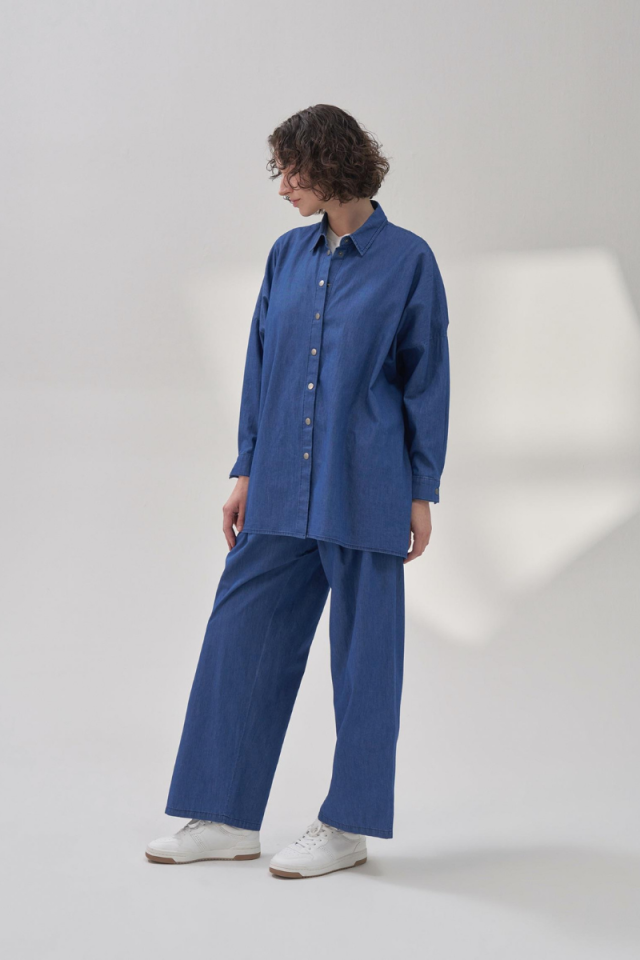 QOOQ Kot Pantolon Denim 24SS344
