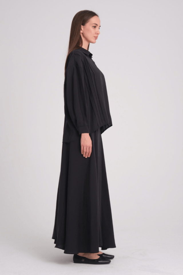 QOOQ Olbis Gömlek Siyah 25SS201