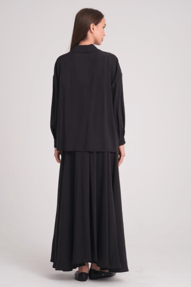 QOOQ Olbis Gömlek Siyah 25SS201