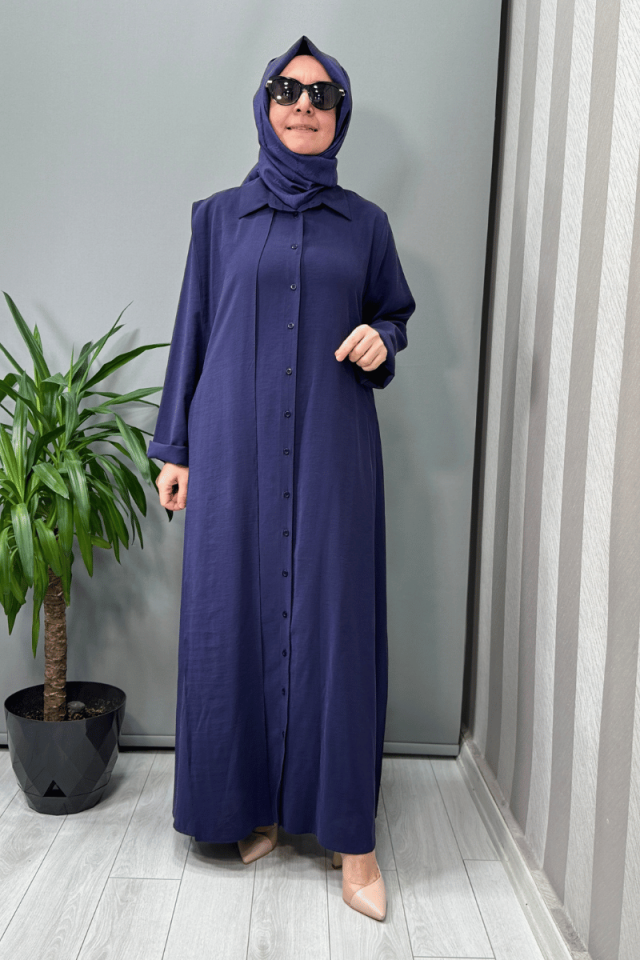 QOOQ Azure Gömlek Lacivert 25SS218
