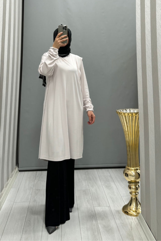 Misswhence Shoulder Detailed Bamboo Basic Tunic 35025