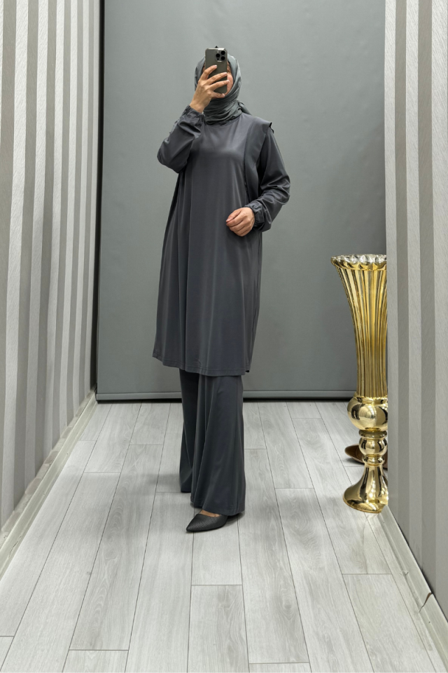 Misswhence Shoulder Detailed Bamboo Basic Tunic 35025