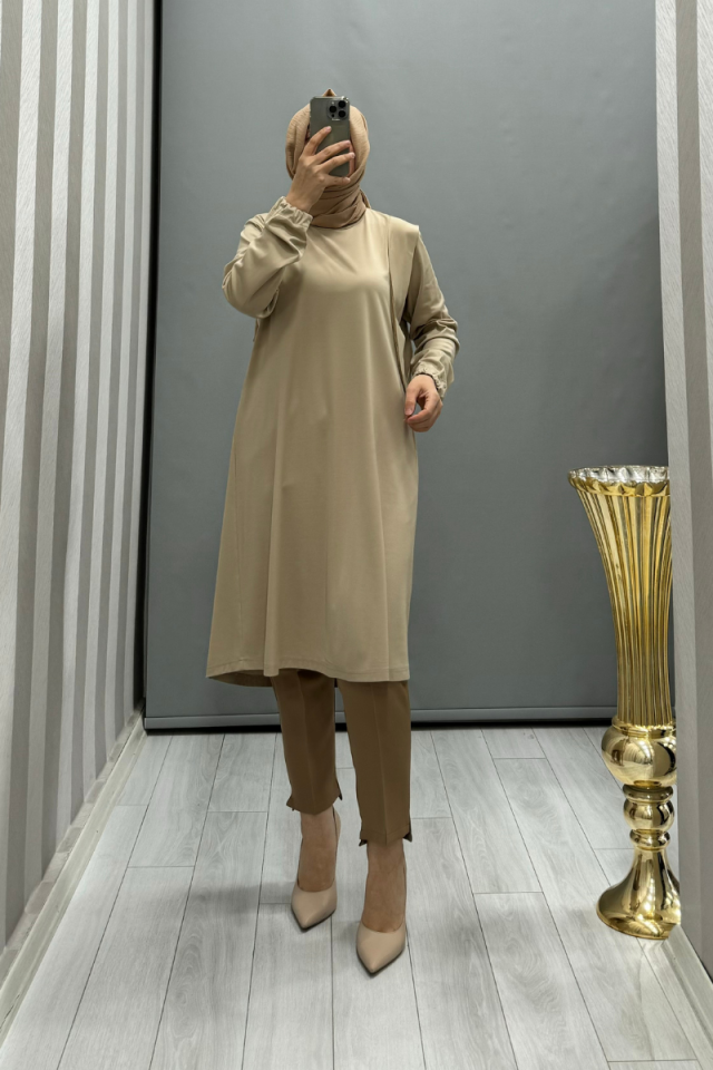 Misswhence Shoulder Detailed Bamboo Basic Tunic 35025