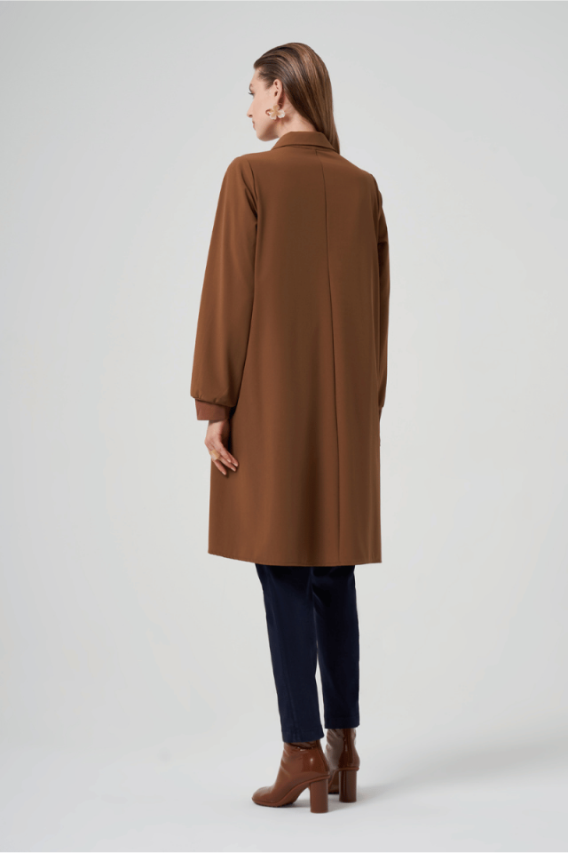 MissWhence Çıtçıtlı Gömlek Kap Taba 36412