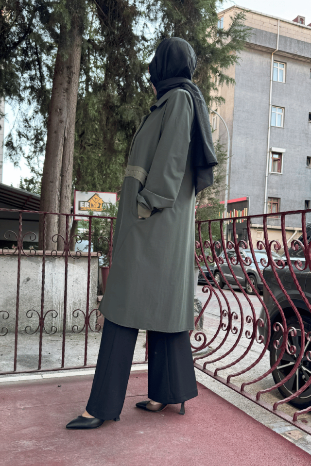 MissWhence Çıtçıtlı Gömlek Kap Yeşil 36412