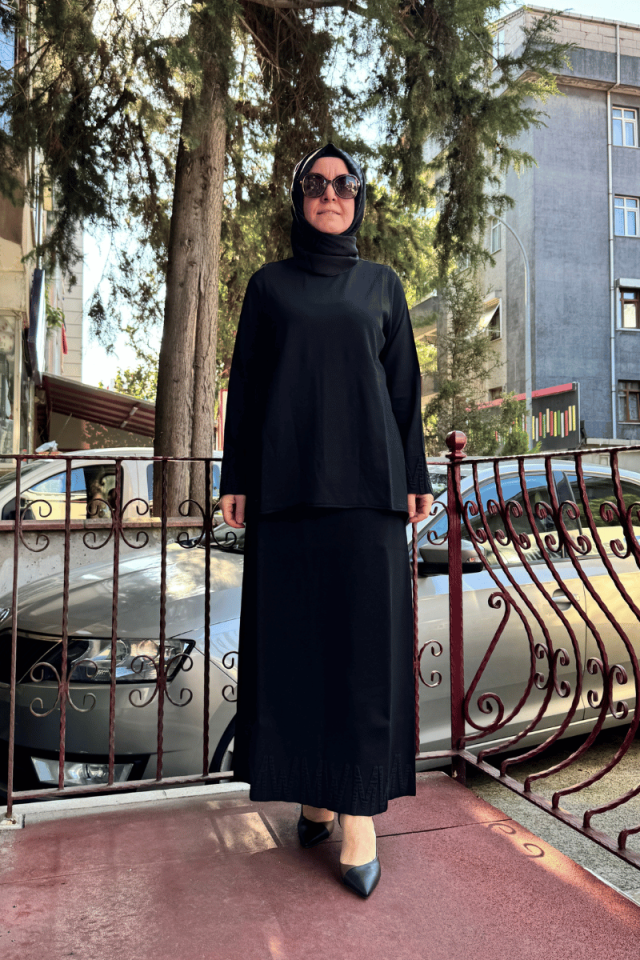 MissWhence Triko Takım Siyah Miss240-2409
