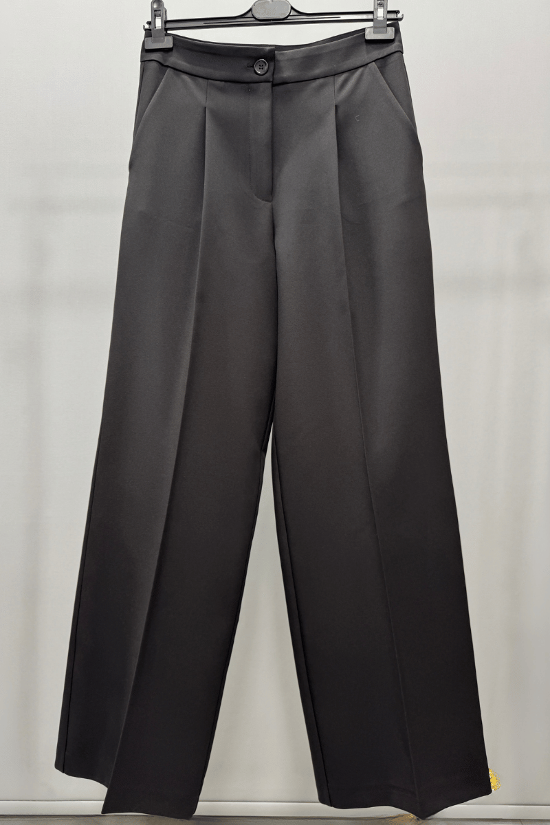 Sentez Palazzo Geniş Paça Pantolon Siyah 5578