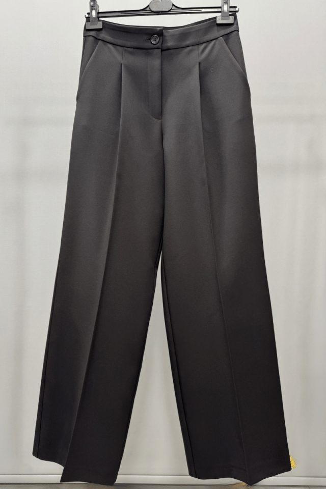 Sentez Palazzo Geniş Paça Pantolon Siyah 5578