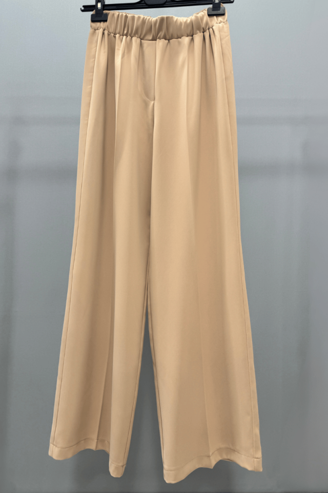 Sentez Colmar Beli Lastikli Geniş Pantolon Camel 5580