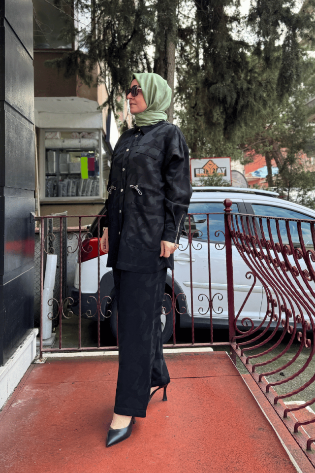 Ghisa Tunik Takım Siyah 25YGSTKM4082