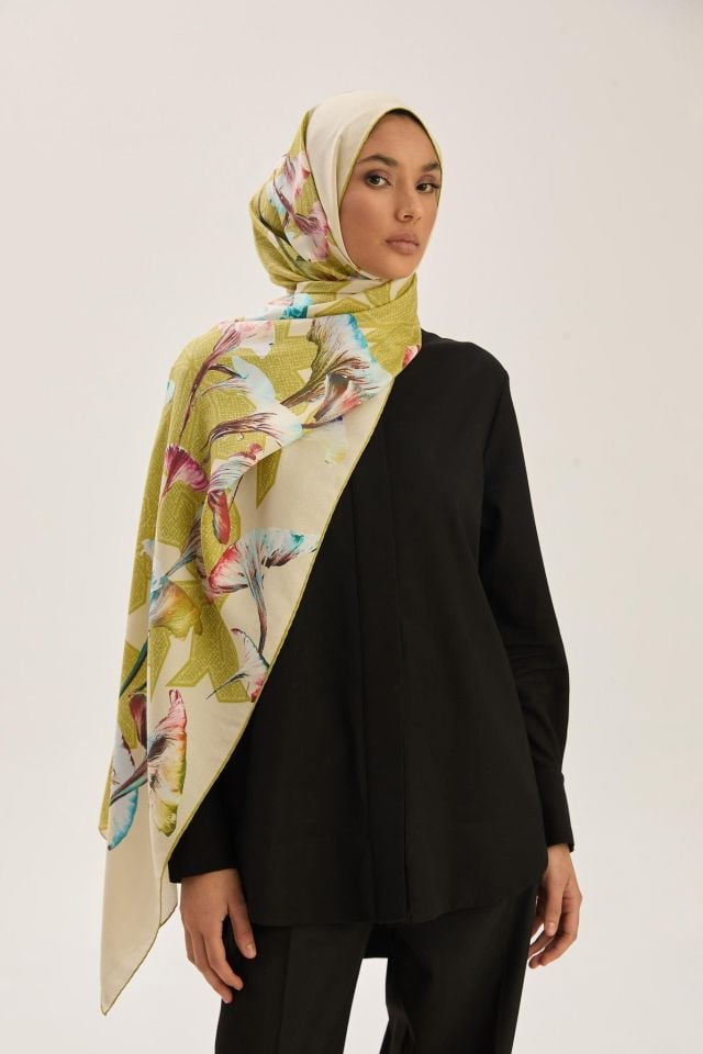 Maisa LEMA PAMUK İPEK ŞAL 70*190 CM - CAMEL