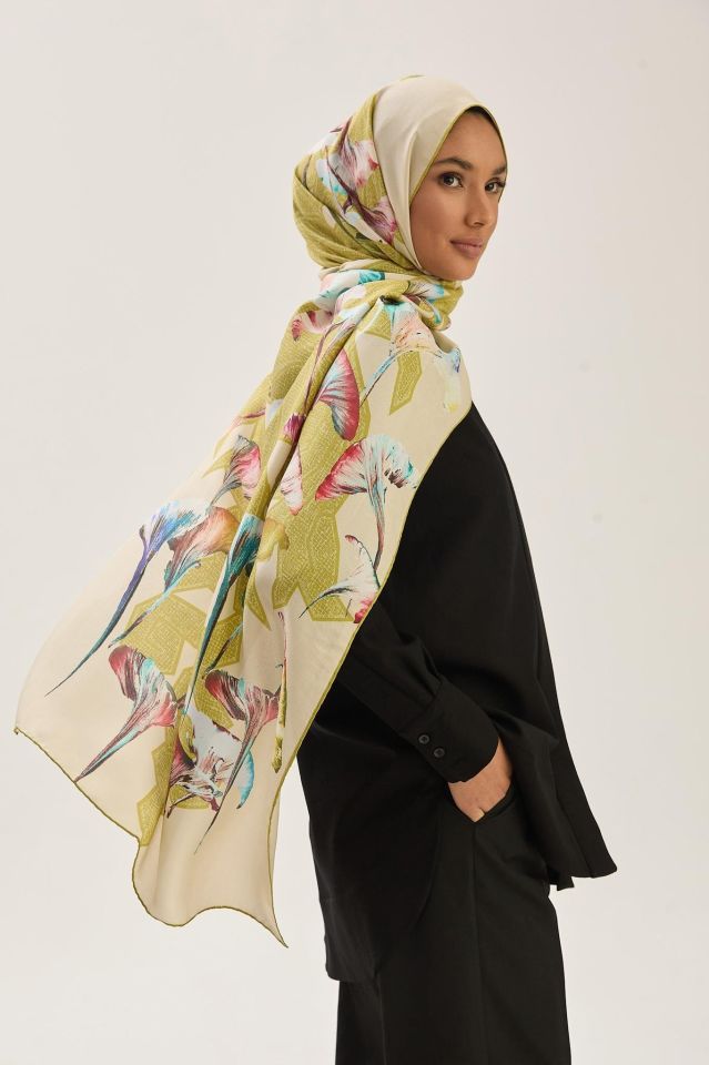 Maisa LEMA PAMUK İPEK ŞAL 70*190 CM - CAMEL