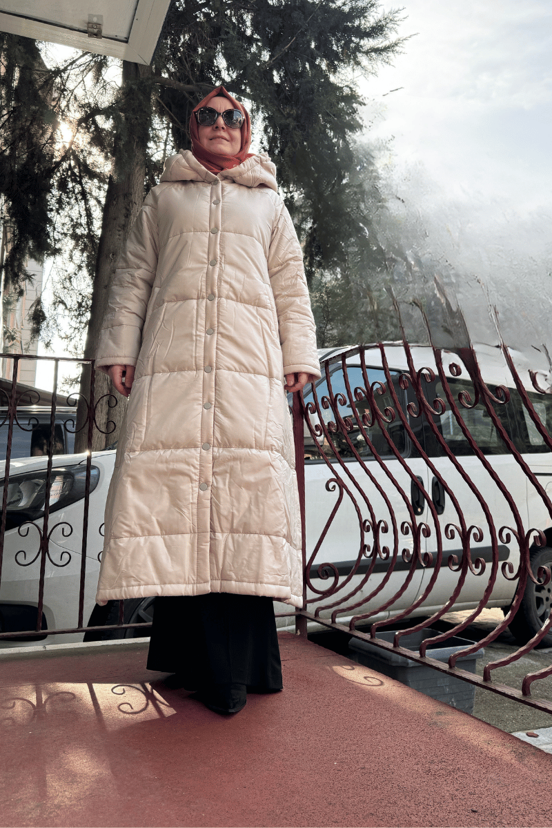İnvee Şişme Mont Bej 6681