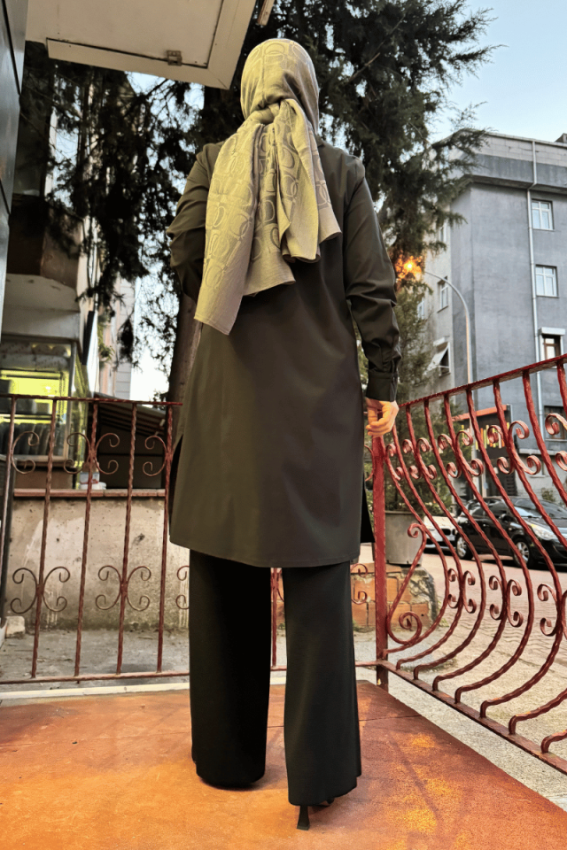 Miss Dalida Tek Cepli Poplin Gömlek Siyah T25K-3004