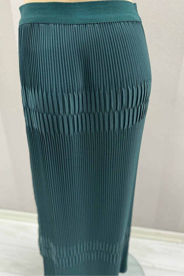 Misswhence Side Zipper Pleated Skirt 34903