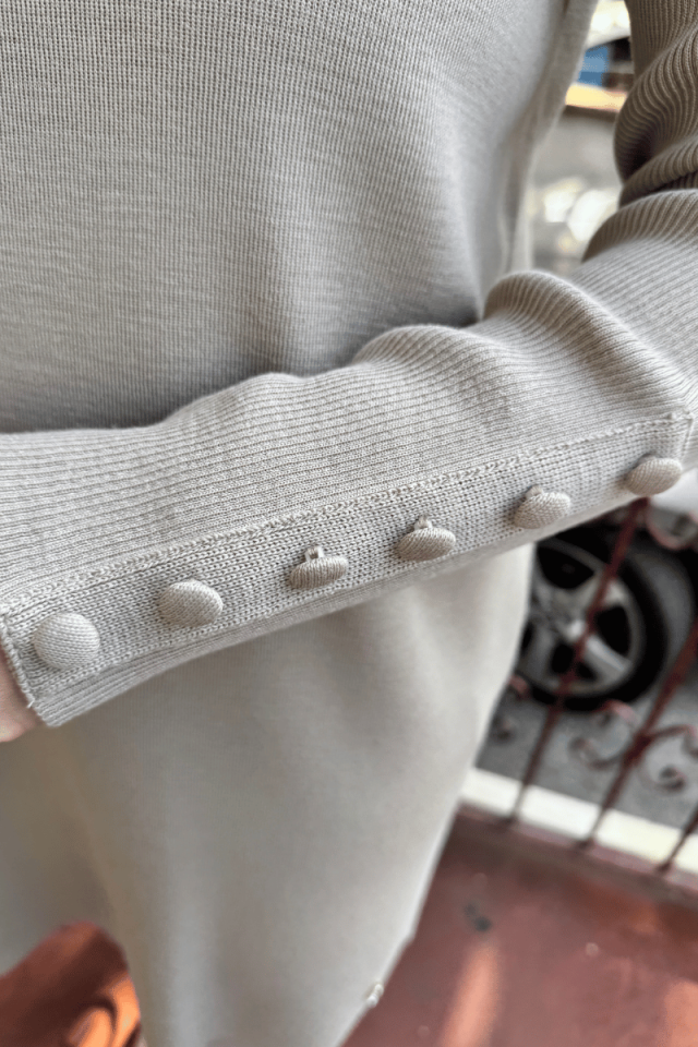 Miss Dalida Uzun Kollu Basic Triko Tunik Taş T25K-6001