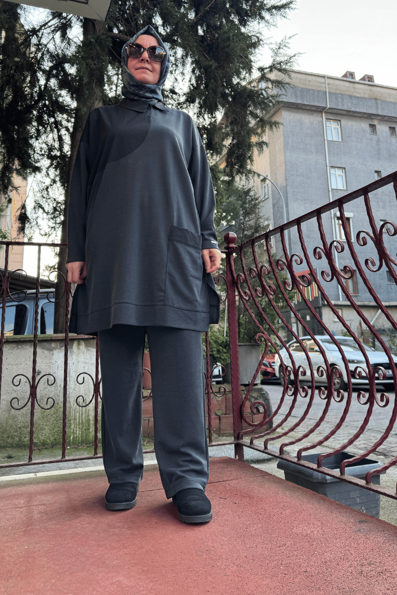 İnvee Modal Takım Siyah 7051