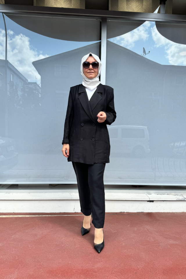 QOOQ Minerva Pantolon Siyah 24SS325