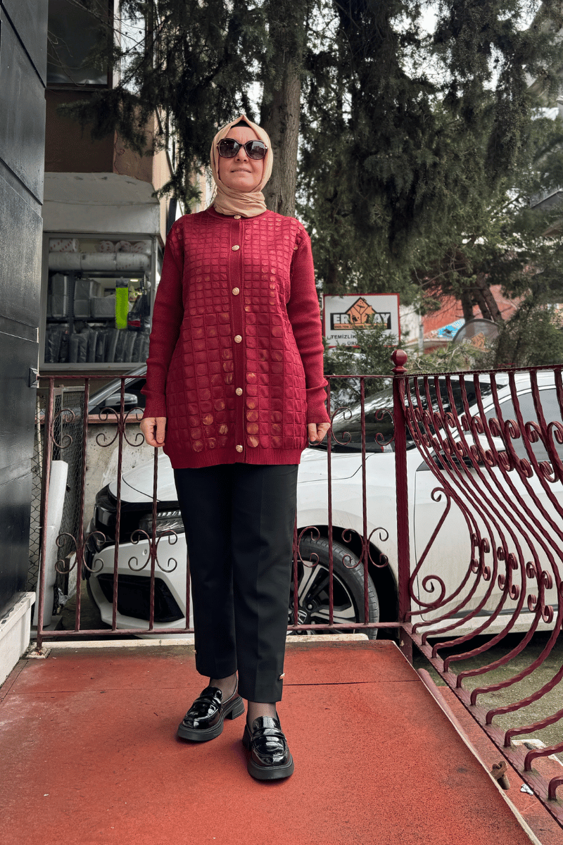 Ghisa Ceket Bordo 25YGSCKT3027