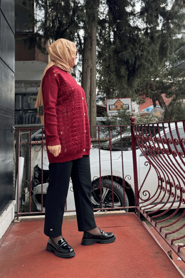 Ghisa Ceket Bordo 25YGSCKT3027