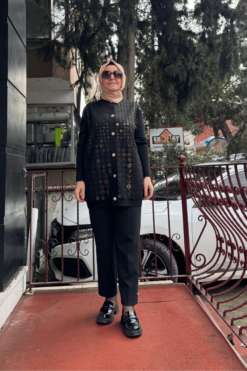 Ghisa Ceket Siyah 25YGSCKT3027