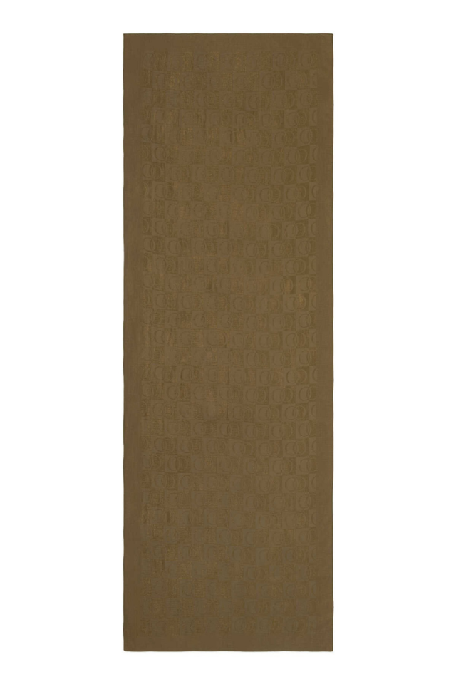 İmannoor Dama Desen Haki Naia Pamuk Şal 70x200