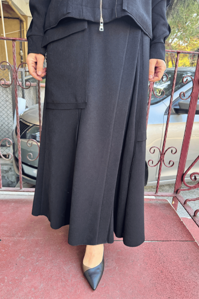 MissWhence Ceket Etek Takım Siyah 36204