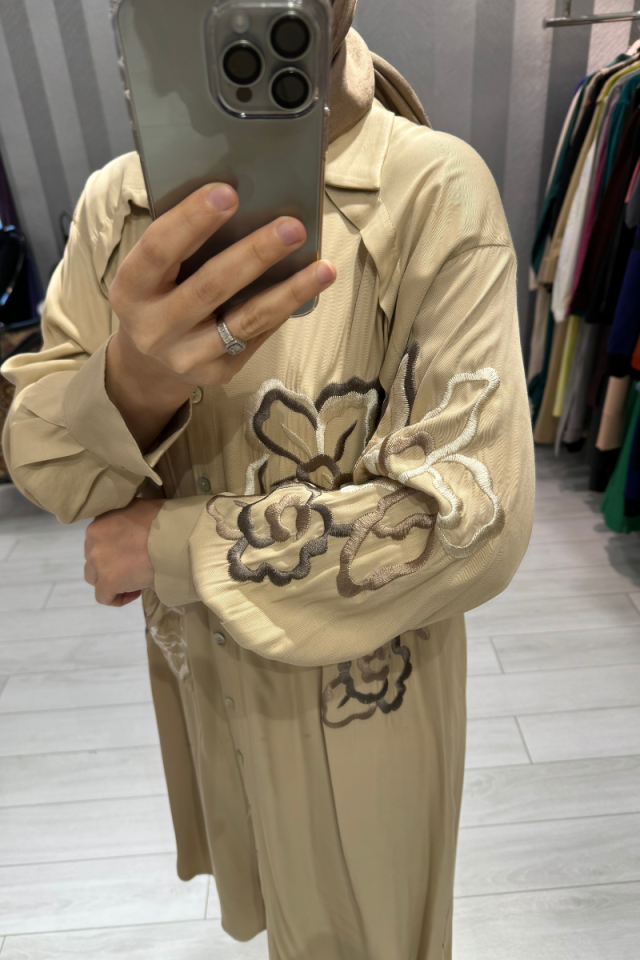 Almarwah Embroidered and Pocket Detailed Shirt 101942